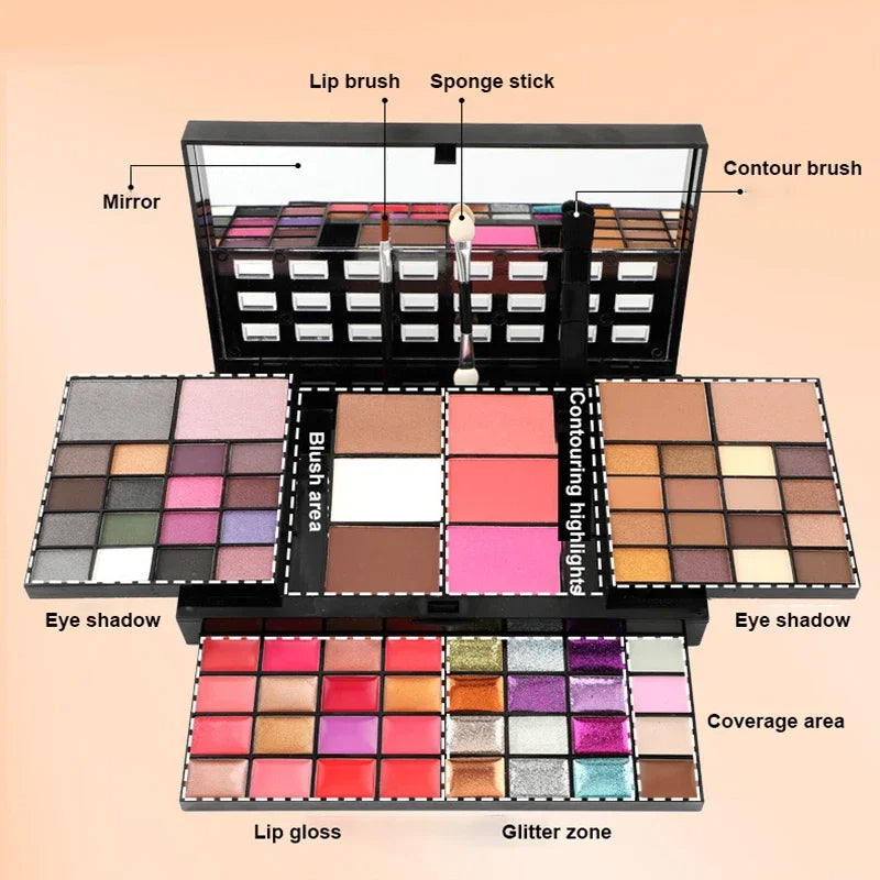 74 Farben Make-up-Set