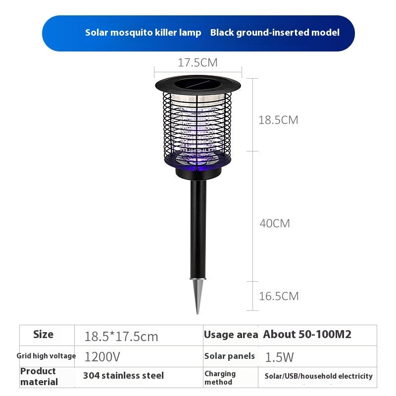 Waterproof Solar Mosquito Lamp Outdoor Household Mosquito Lamp