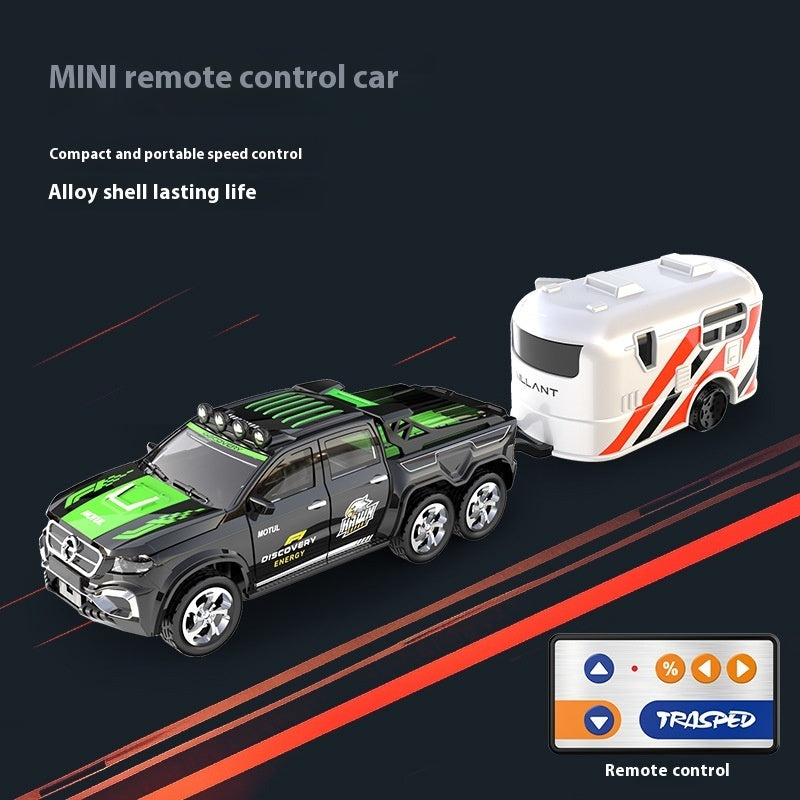 Alloy Remote Control Vehicle Charging Adjustable Speed Off-road Trailer Model