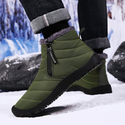 Verdickende Thermo-Baumwollschuhe  Reißverschluss, Fleece-gefüttert, Winterschuhe für Herren