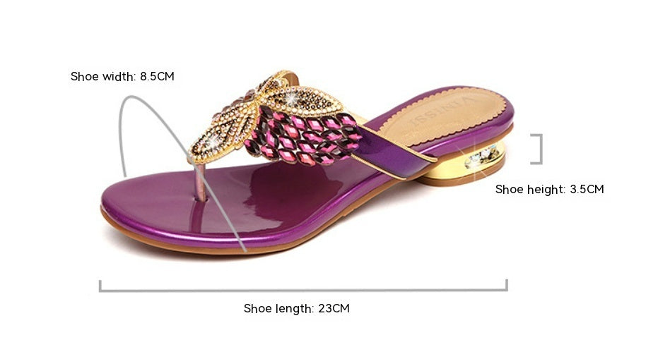 Summer elegant ladies casual fashion trends slippers