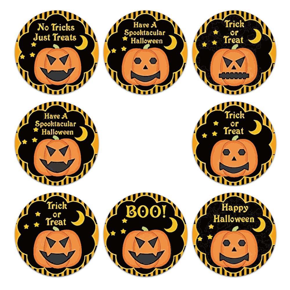 Amazon Explosive Halloween Pumpkin Pattern Candy Gift Envelope Sticker