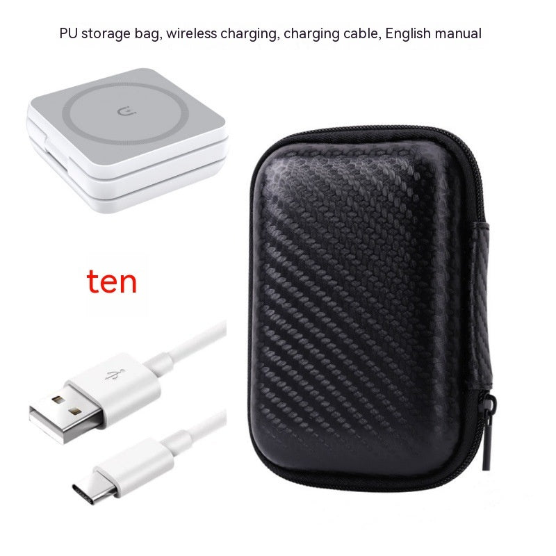 Foldable Three-in-One Wireless Charger Portable Magnetic Suction