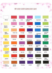 Solide Aquarellfarbe Set 48 Farben Skizze Malerei Solide Pulver Sets Von Boxen