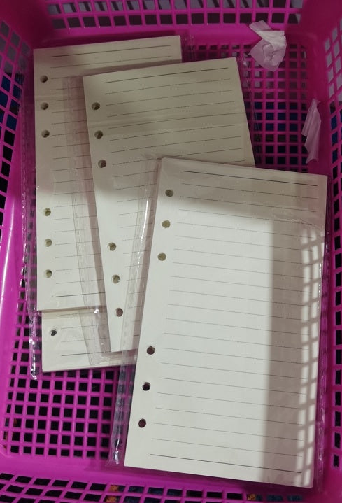 6-hole notebook loose-leaf lined