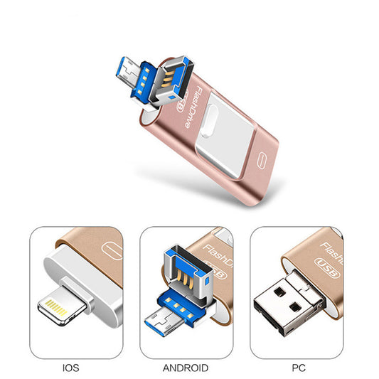 Universal 3-in-1 USB stick for mobile phone and computer