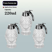 Glas Honig Topf Geschenk Pressing Honig tragbare Aufbewahrungtopf