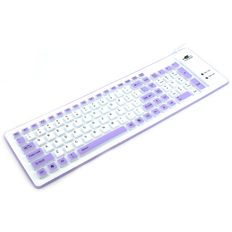 Folding Waterproof And Dustproof Silicone Keyboard