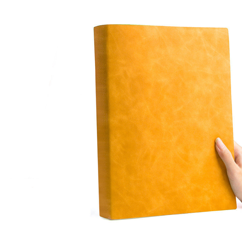 Notebook, thickened, soft leather, blank