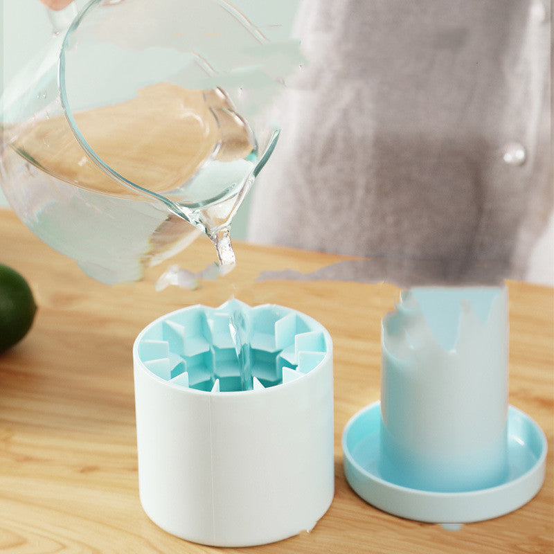 Household Cylinder Ice Cube Mold Storage Box