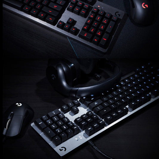 G413 Gaming Electronic Sports Mechanical Keyboard Desktop Backlight 104 Key Metal Panel