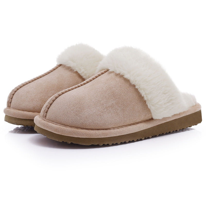 Warm home platform non-slip plush slippers