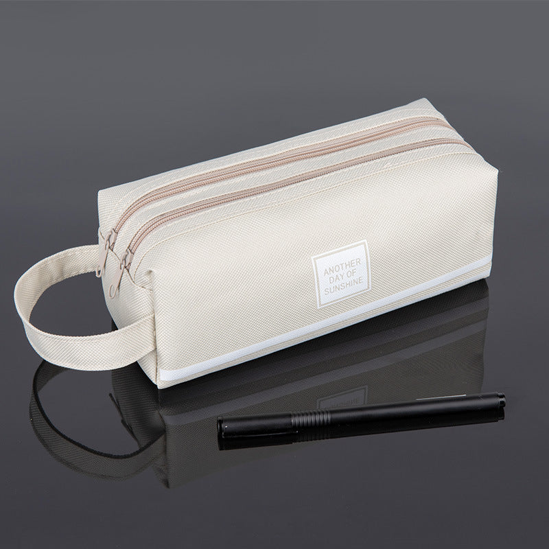 Double-layer canvas stationery box