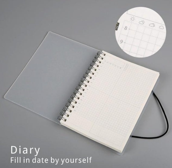 Plastic Cover Bound Spiral Notebook