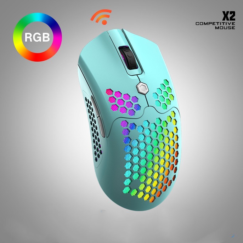 Wolf X2 kabellose Maus RGB Dual-Mode-Spielmaus