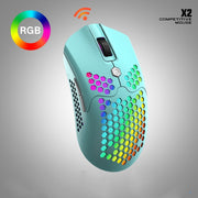 Wolf X2 kabellose Maus RGB Dual-Mode-Spielmaus