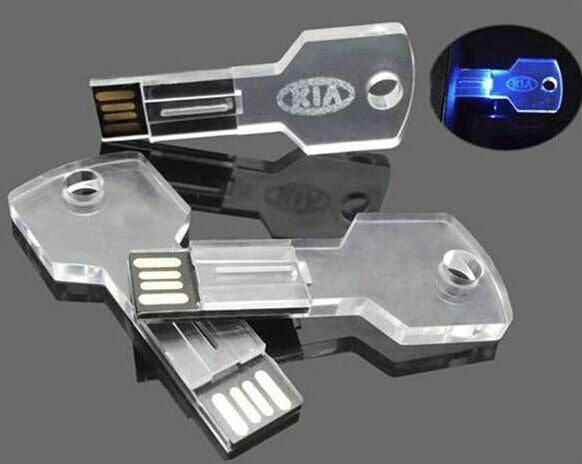 Transparent illuminated USB