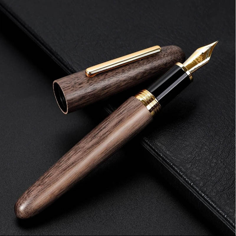 Pen Wooden Pole Rotating Cap Of A Pen Men's And Women's Business Calligraphy Practice