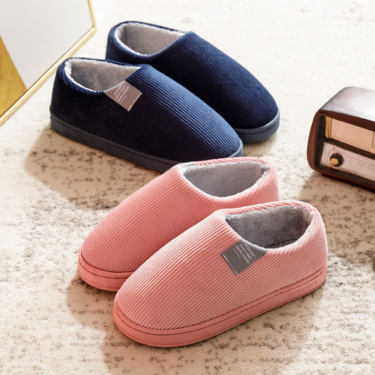 Thick bottom and keep warm at home non-slip cotton slippers