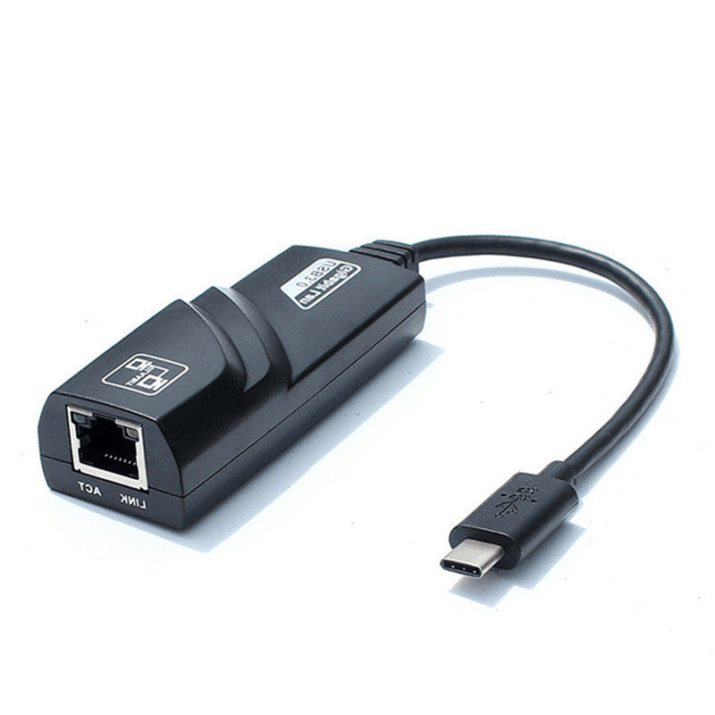 Type-C to RJ45 Gigabit Network Card to USB 3.1 Port NIC Adapter Cable