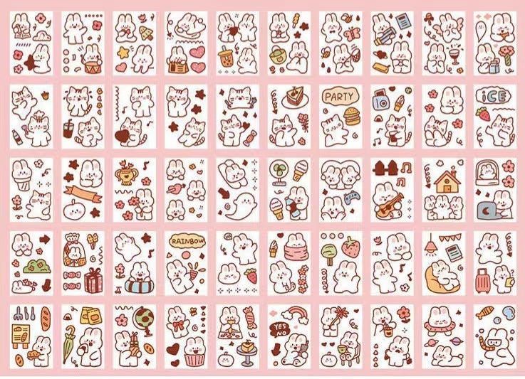 Stickers This Account Material Decorative Stickers 50 Sheets