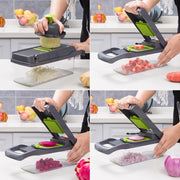 12 In 1 Manuelle Gemüse Chopper Küche Gadgets Chopper Zwiebel Cutter Gemüse Schneider