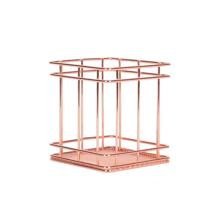 Eisen Rose Gold quadratischStifthalter