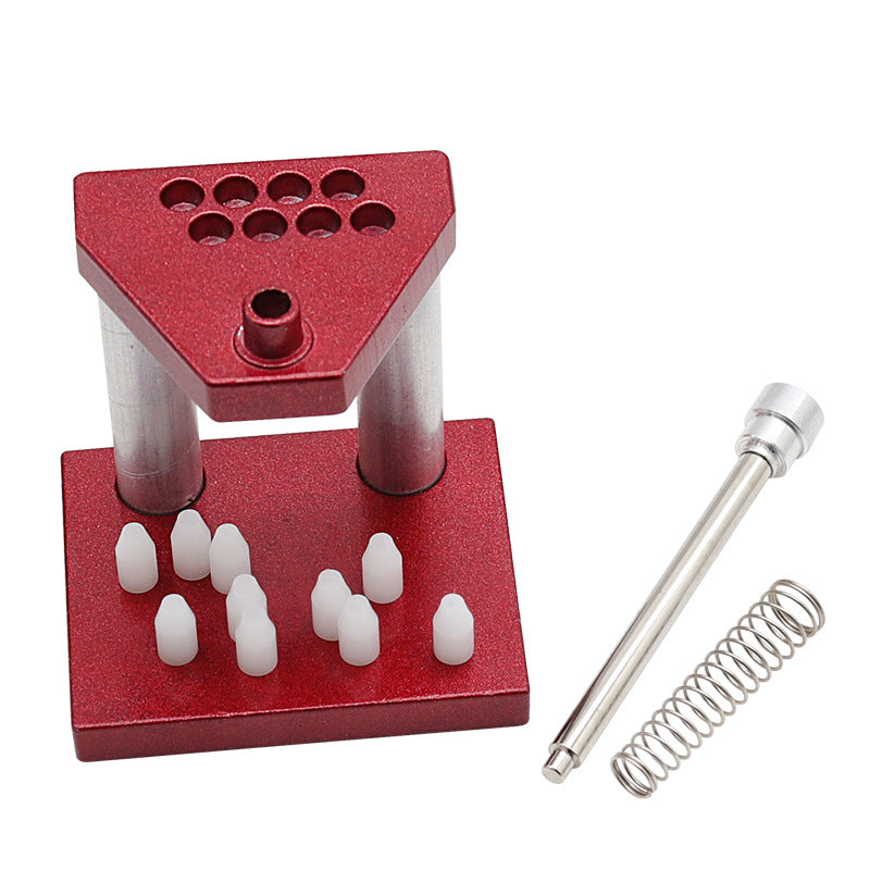 Red Metal Watch Needle Press