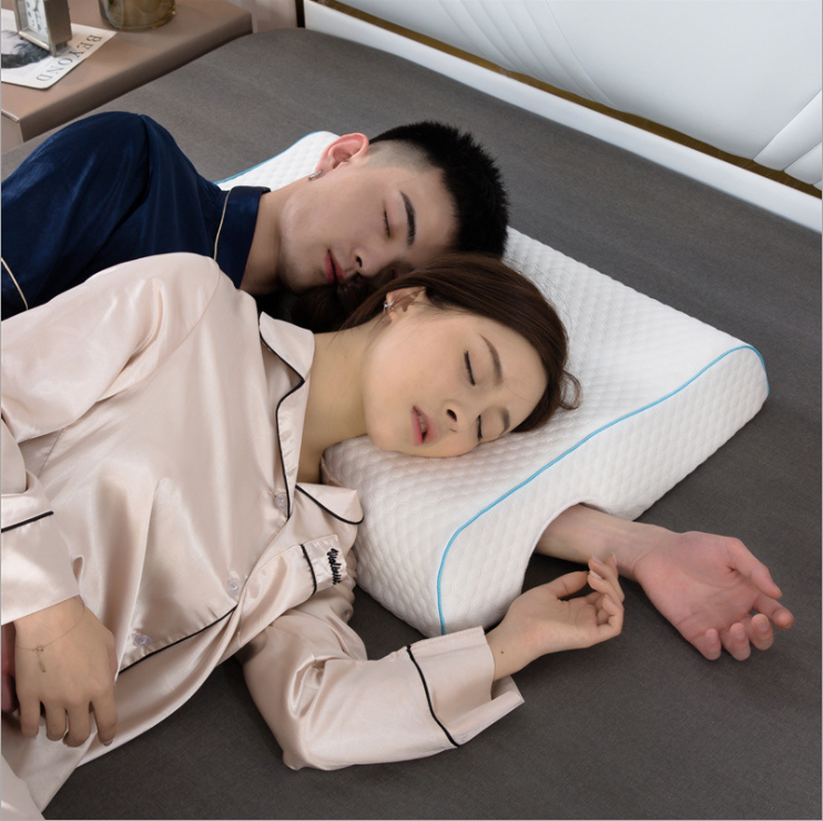 Pillow for Couples, Curved Cuddle Pillow with Slow Rebound Memory Foam for Armrest, Hand Pillow