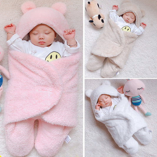 Baby Sleeping Bag Envelope for Newborns Winter Swaddle Blanket