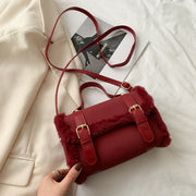 Plüsch Damen Crossbody Handtasche