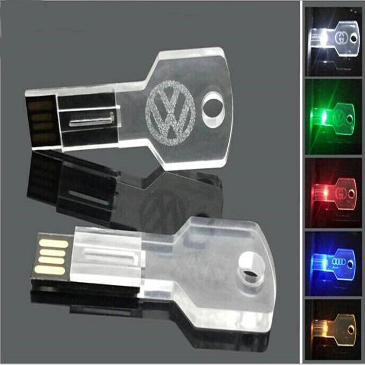 Transparent illuminated USB