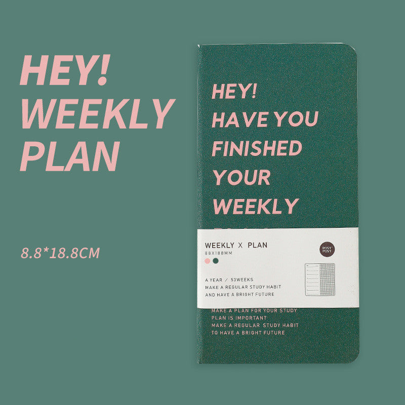 Weekly Plan Diary Manual