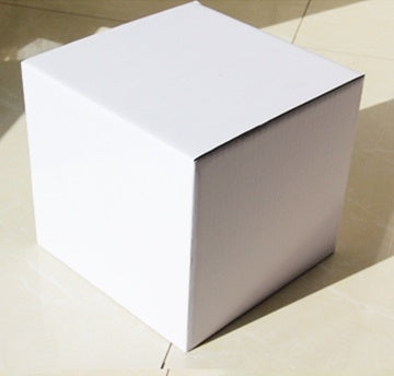 Square black and white gray packaging box carton