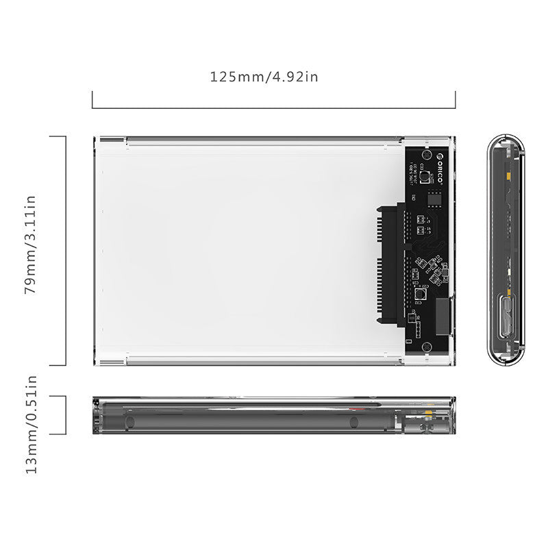 ORICO 2139 U3 2,5 "Laptop HDD Gehäuse