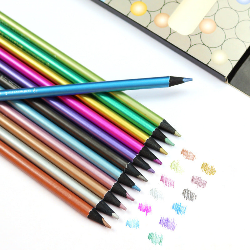 Metallic Colored Pencils 12-color set