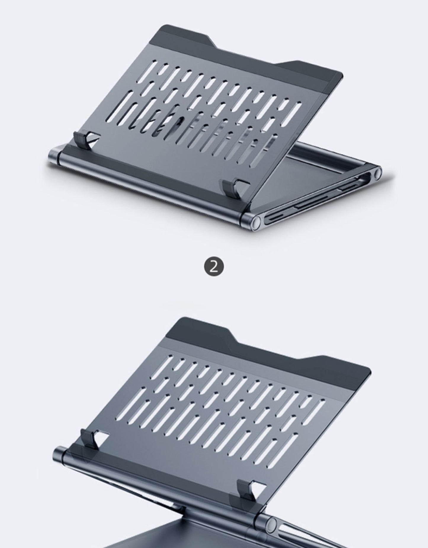 Laptop Stand with 8-in-1 Docking Station