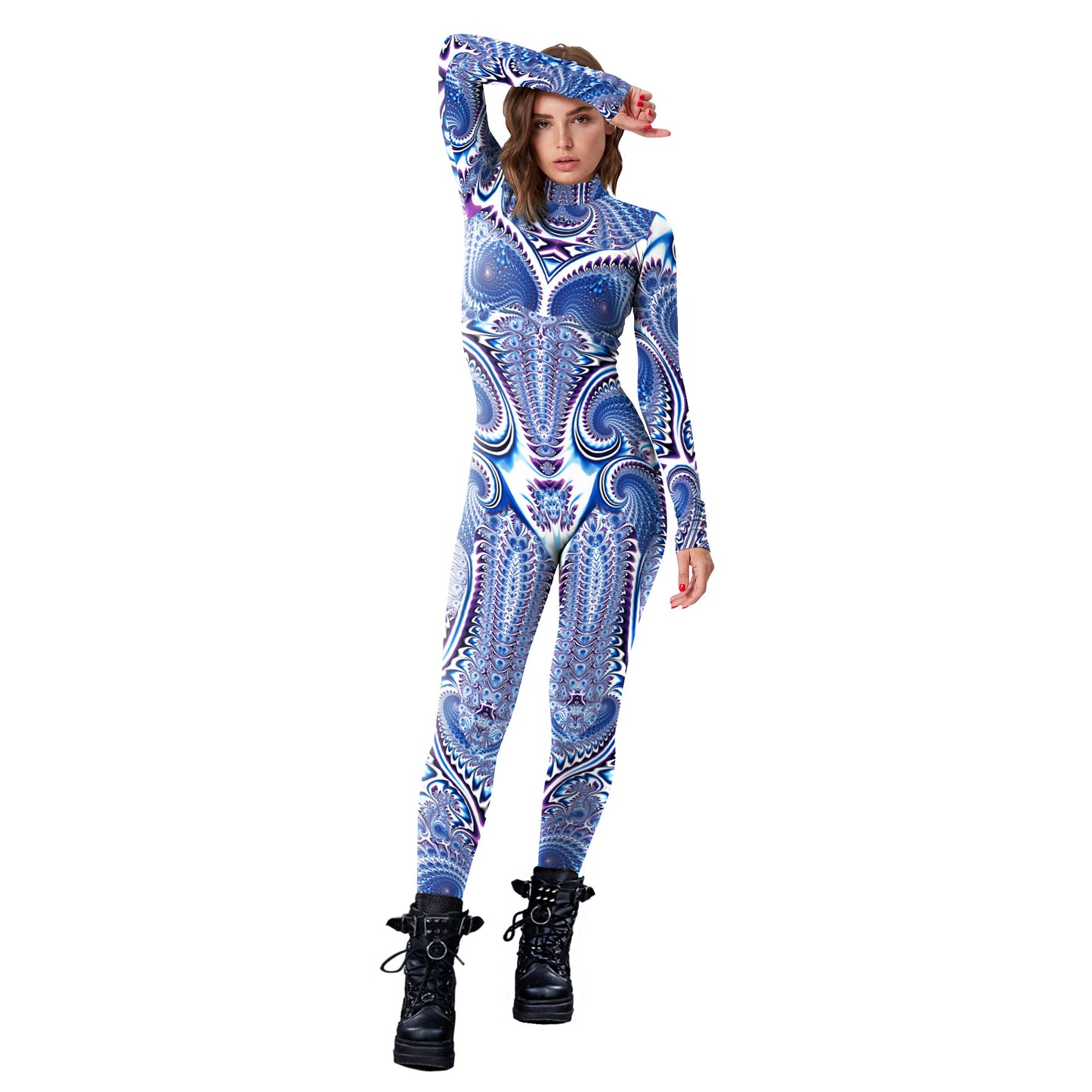 Printed Performance Suit Mechanical Series Game Role-playing One-piece Clothing Female