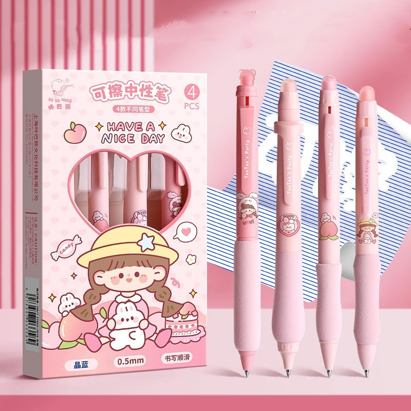 Good-looking Erasable Cartoon Press Gel Pen