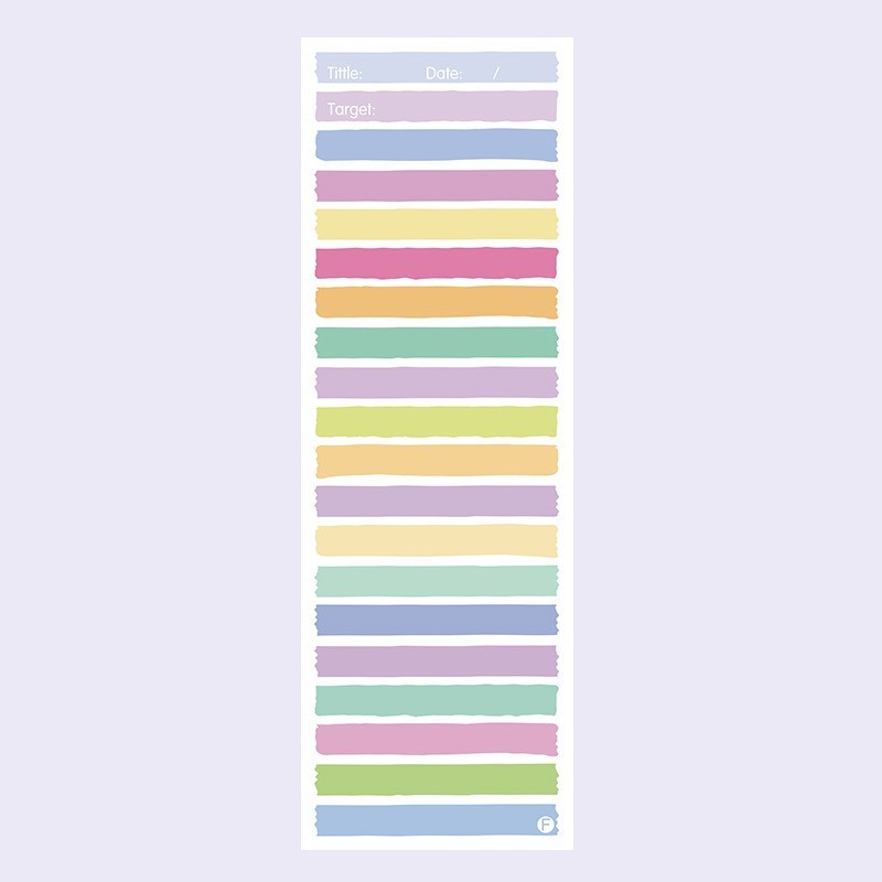 Simple Ins Wind Super Long Clause Color Student Notepad