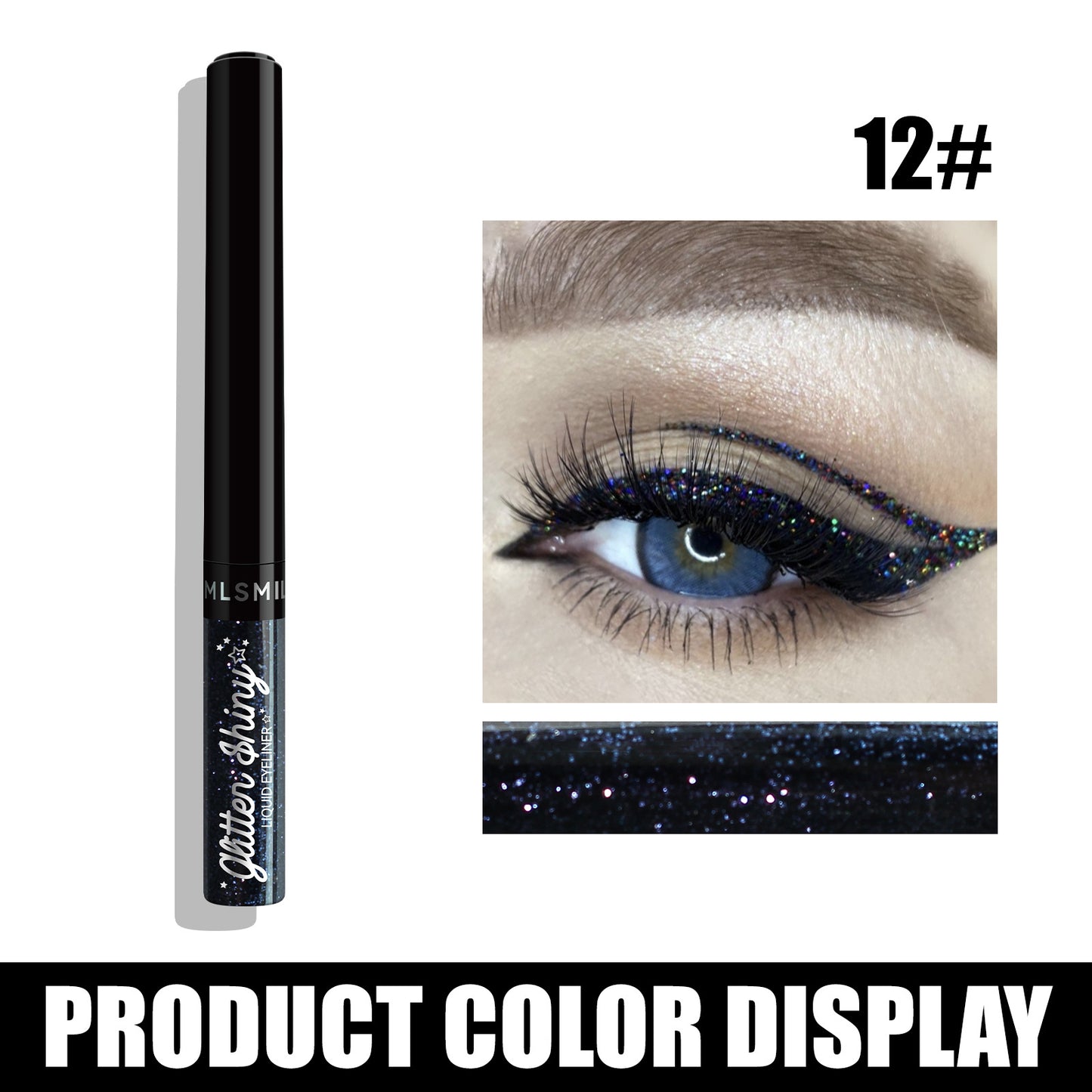 Quick Drying 12 Color Eyeliner Liquid