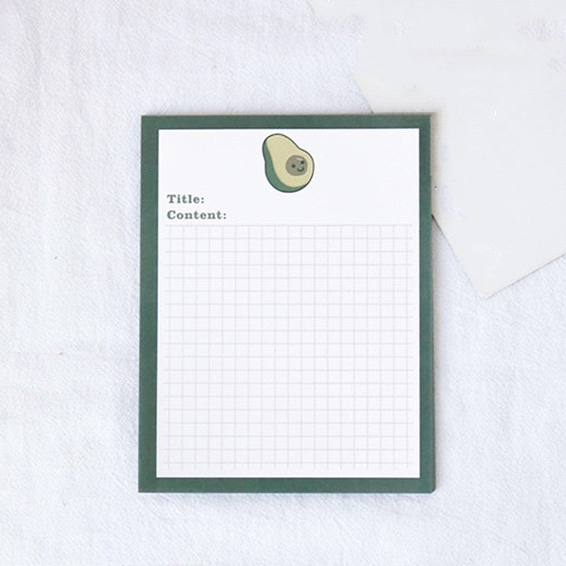 Patting Papier süße Avocado Bär Haftnotizbuch reißen