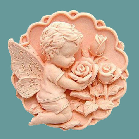 Silicone soap mold Roseangel silicone mold