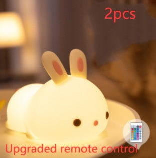 New Year's Gift Rabbit Silicone Lamp Pat Feeding Creative Night Light Children Toy