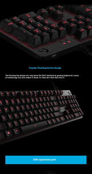 G413 Gaming Elektronische Sport Mechanische Tastatur Desktop Hintergrundbeleuchtung 104 Schlüssel