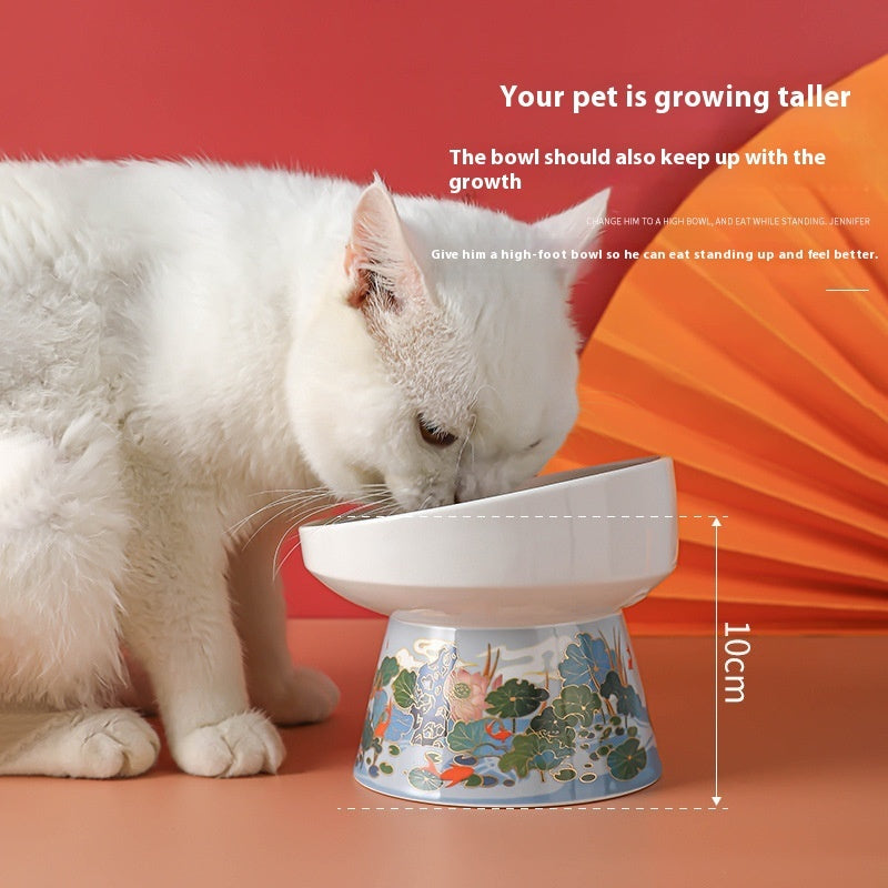 Katzen schale Haustier Keramik High Leg