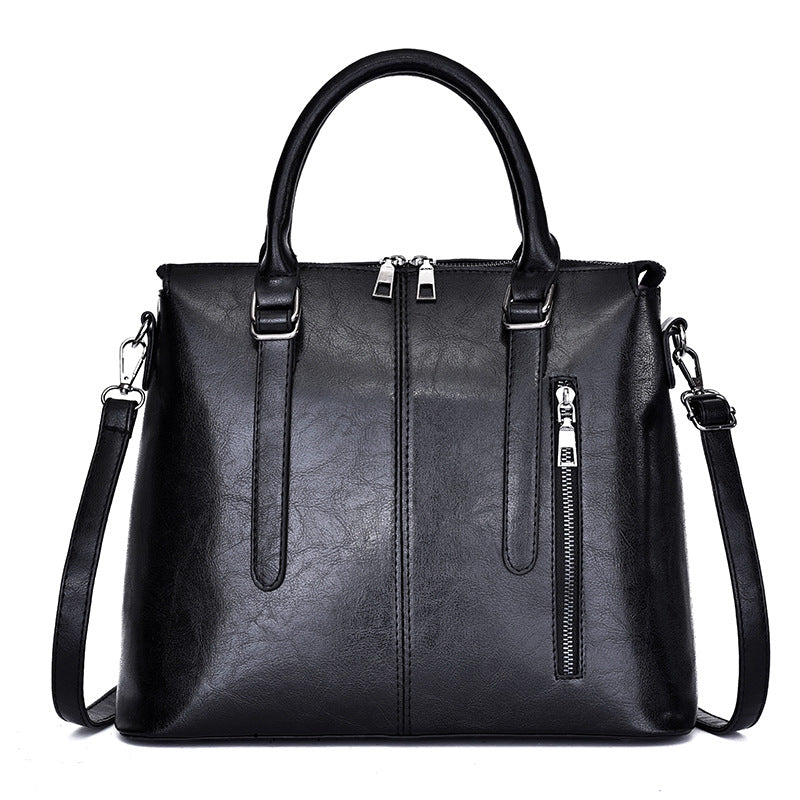 Women's handbag with diagonal cross and one shoulder