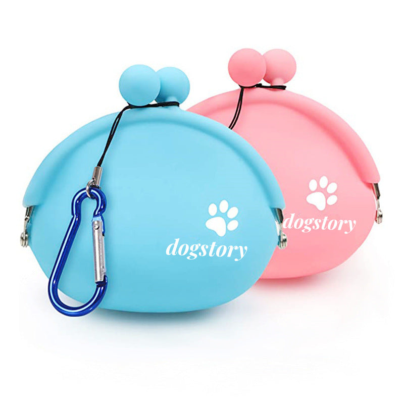 Silicone colored pet food bag