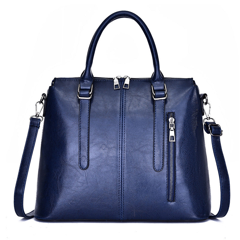 Women's handbag with diagonal cross and one shoulder