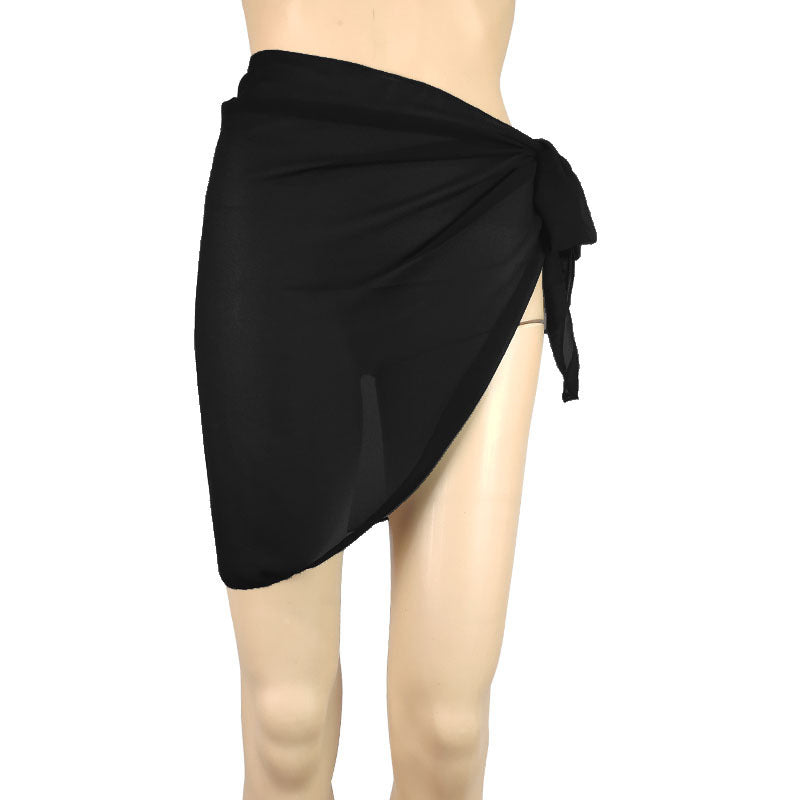 Multi-Color Half-length Wrap Skirt Outdoor Beach